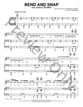 Bend and Snap piano sheet music cover